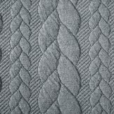 Gebreide kabel stof tricot Grijs