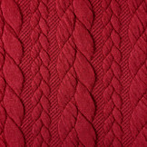 Gebreide kabel stof tricot Rood