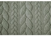 Knitted Cable fabric tricot Light Army Green