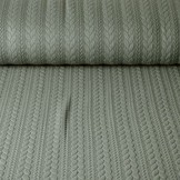 Gebreide kabel stof tricot Licht Army Groen