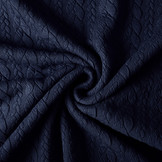 Gebreide kabel stof tricot Marine
