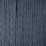 Knitted Cable fabric tricot Dark Jeans