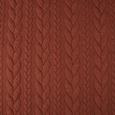 Gebreide kabel stof tricot Brique