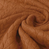 Strickstoff Zopfmuster Jersey Orange Brique