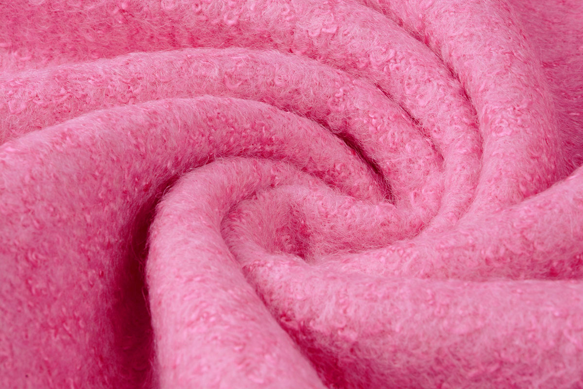 Gestrickter Wollstoff Lanoso Rosa