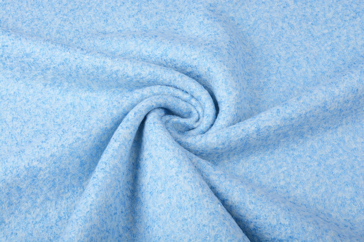 Gestrickter Wollstoff Lanoso Babyblau