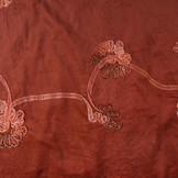 Katoen Corduroy Rib Bloem Lint Rood Brique