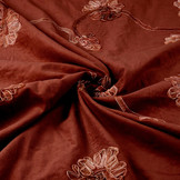 Katoen Corduroy Rib Bloem Lint Rood Brique