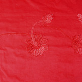 Katoen Corduroy Rib Bloem Lint Rood