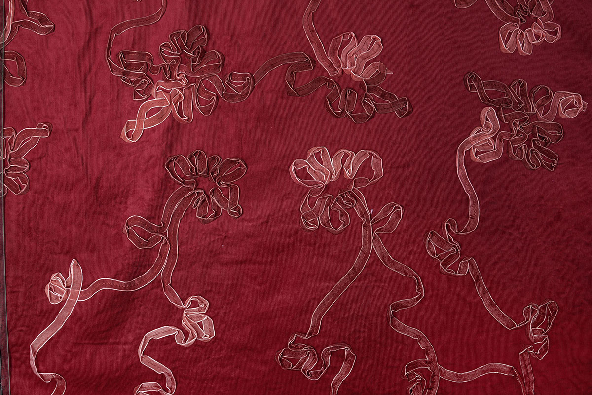 Cotton Corduroy Rib Ribbon Bordeaux