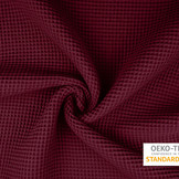 Waffle pique Bordeaux