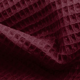 Waffle pique Bordeaux