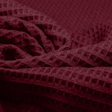 Waffle pique Bordeaux