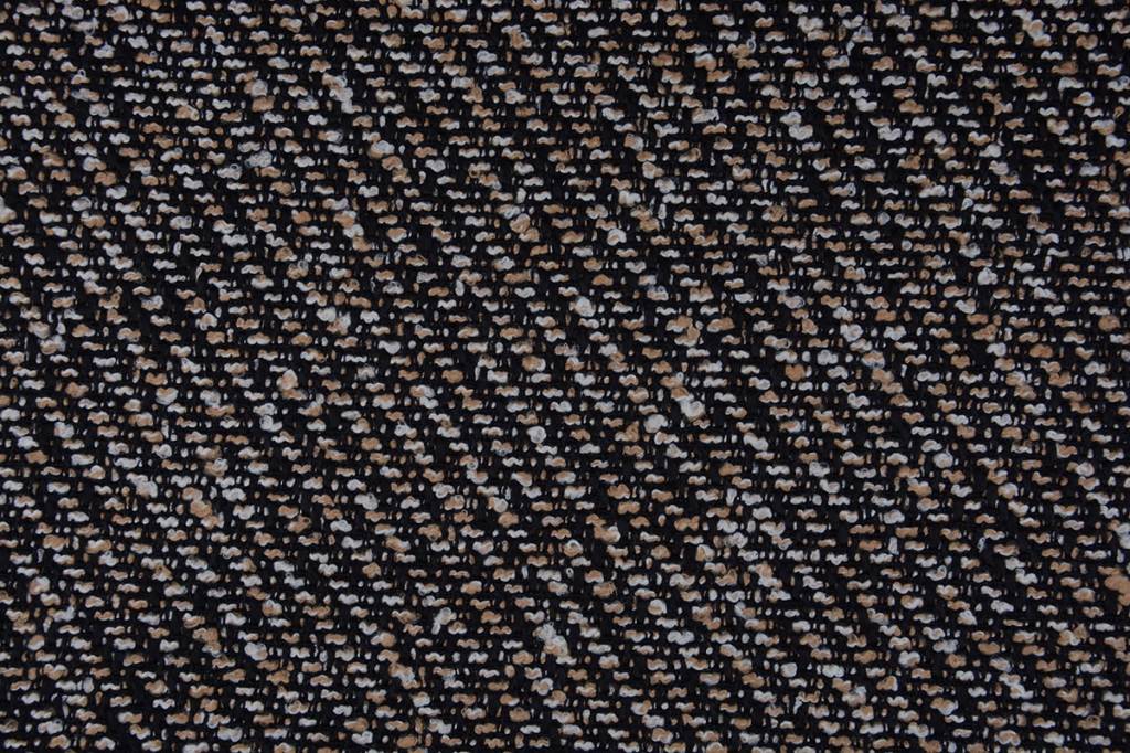 Coarse woven suite fabric Bouclé Small Brown