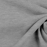 Bündchenstoff Hellgrau Melange