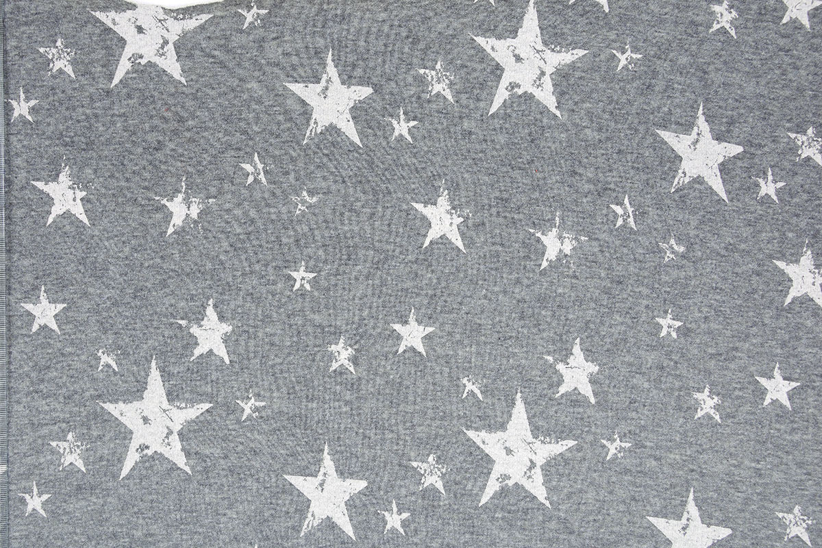 Jogging Alpenfleece Small and big star Dark Grey Beige