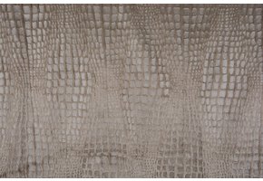 Schlangenhaut-Folienstoff Glänzend Taupe