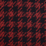 Woolen fabric Pied de Poule Red-Black