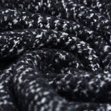 Wolllook Fischgräte Schwarz Weiß