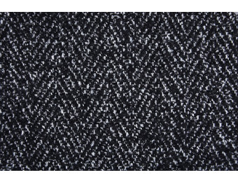 Wollenlook Vissengraat Zwart wit