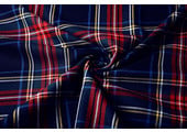 Scottish checks stretch 3 Navy