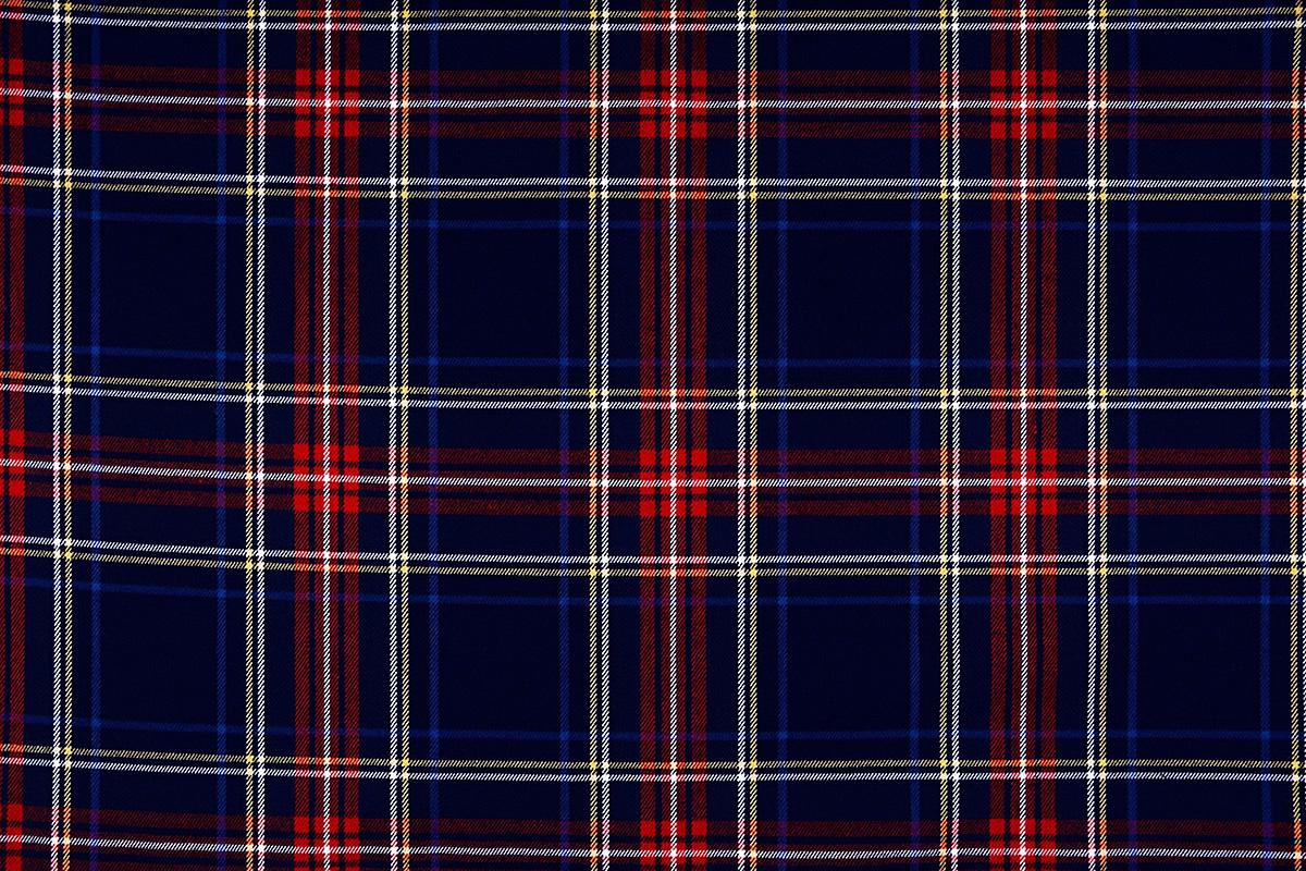 Scottish checks stretch 3 Navy