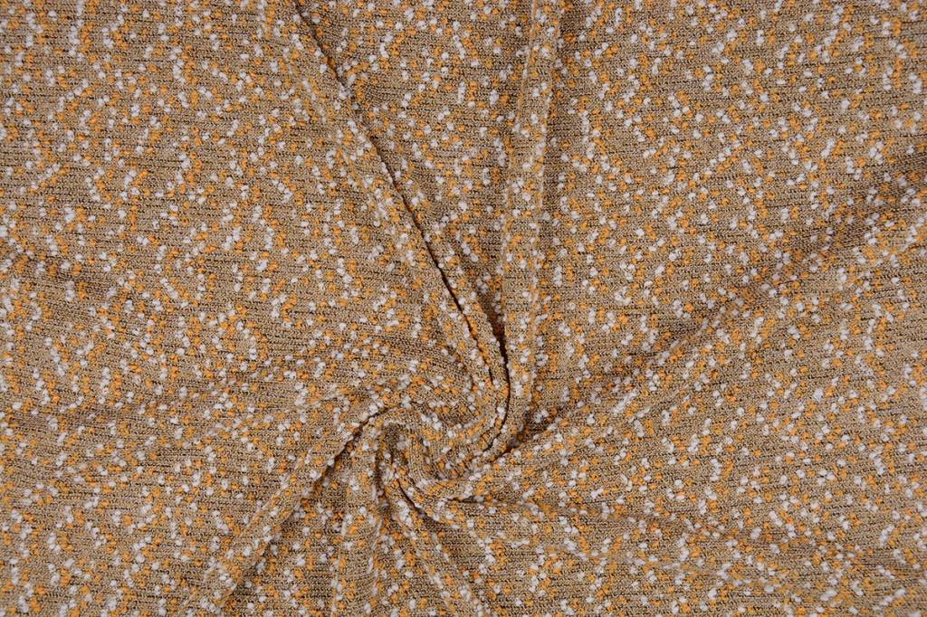 Bouclé Embroidered Dark gold