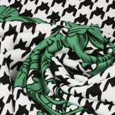 Scuba Pique Pied-de-poule Bloem Groen