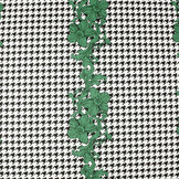 Scuba Pique houndstooth Flower Green