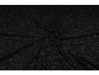 Viskose Melange Slub Schwarz