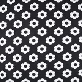 Jacquard gebreid Bloemen Zwart Wit