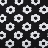 Jacquard gebreid Bloemen Zwart Wit