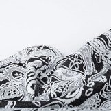 Jacquard Gestrickt Oriental Schwarz Weiß
