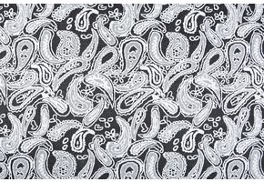 Jacquard gebreid Oriental Zwart Wit