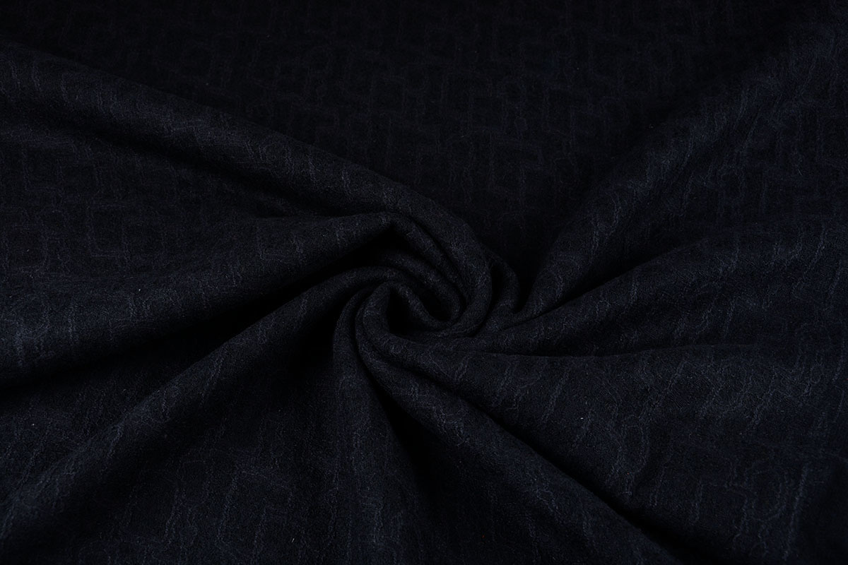 Lined Wool Lace Blocco Black