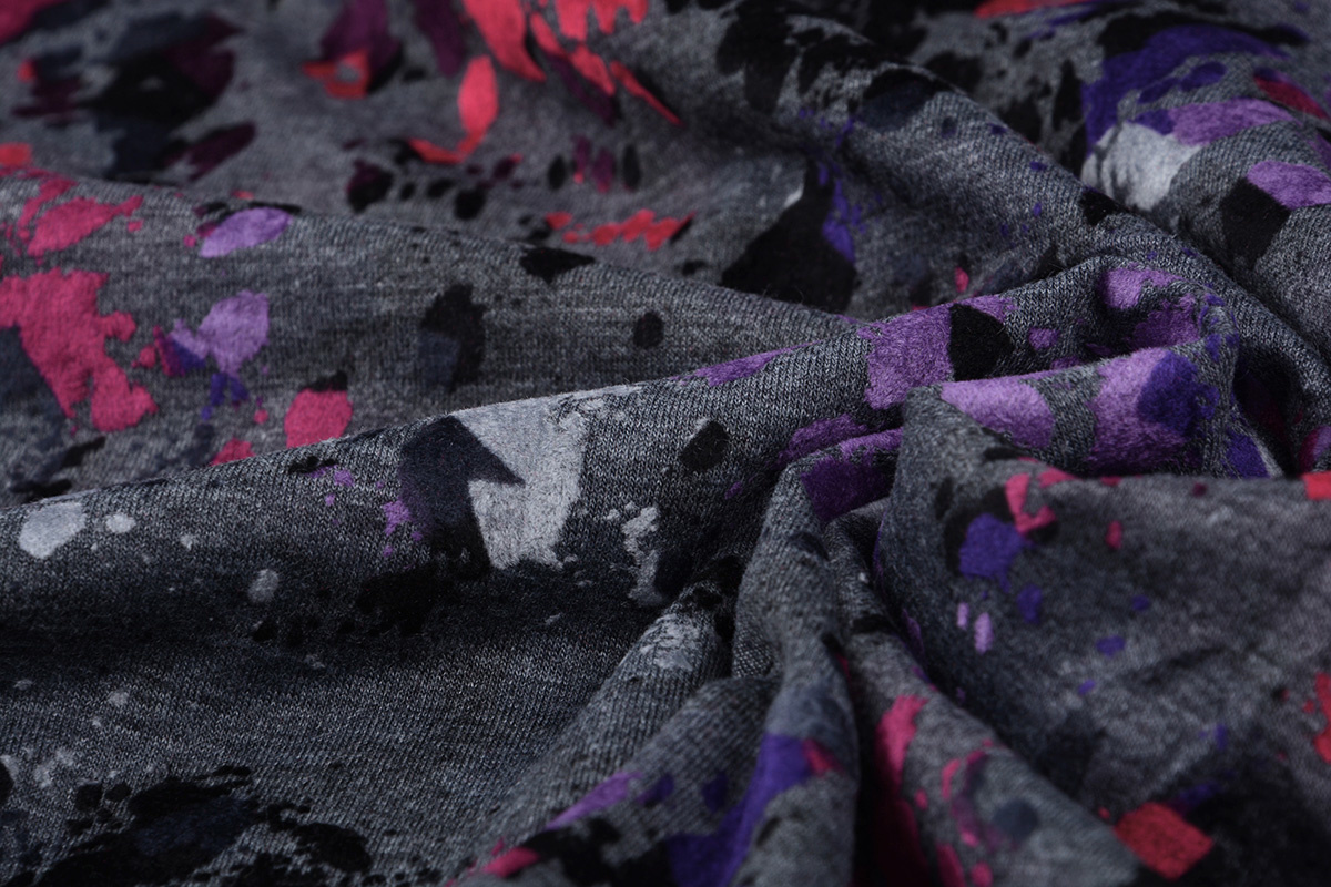 Tricot Flock Paint Dots