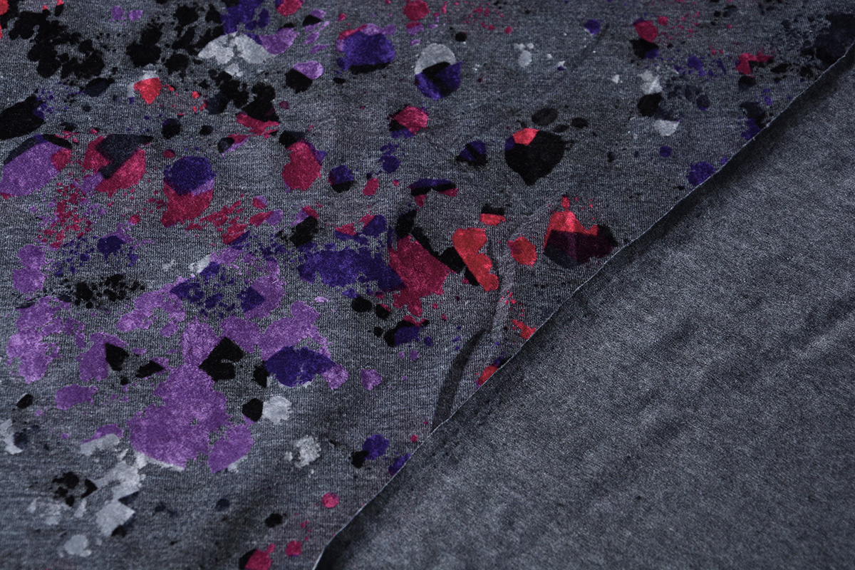Tricot Flock Paint Dots