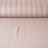 Gebreide kabel stof tricot Poeder Roze