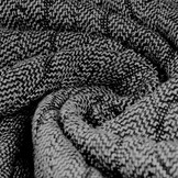 Melange Knitted Cable fabric tricot Grey