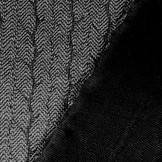 Melange Knitted Cable fabric tricot Grey
