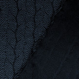 Melange Gebreide kabel stof tricot Blauw