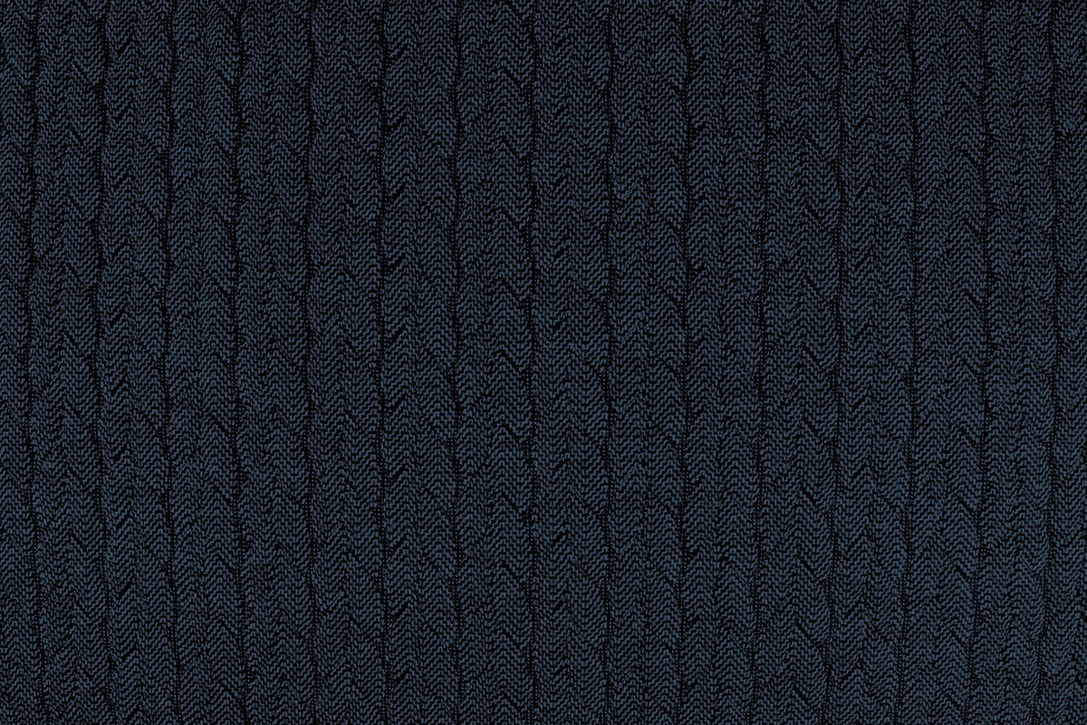 Melange Gebreide kabel stof tricot Blauw