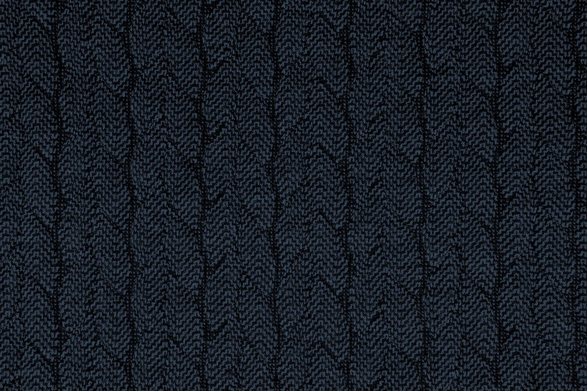 Melange Gebreide kabel stof tricot Blauw