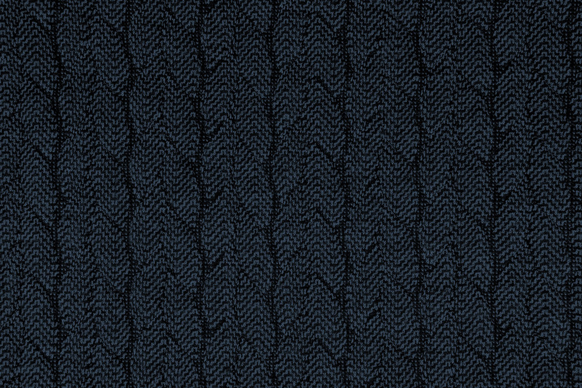 Melange Knitted Cable fabric tricot Blue