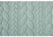 Knitted Cable fabric tricot Light Mint Blue