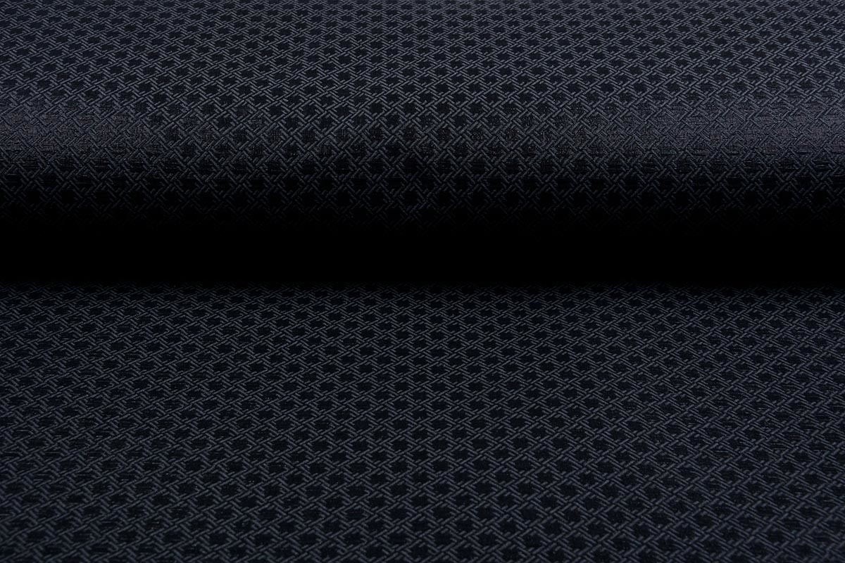 Jacquard Lurex Bengaline Zwart-Grijs