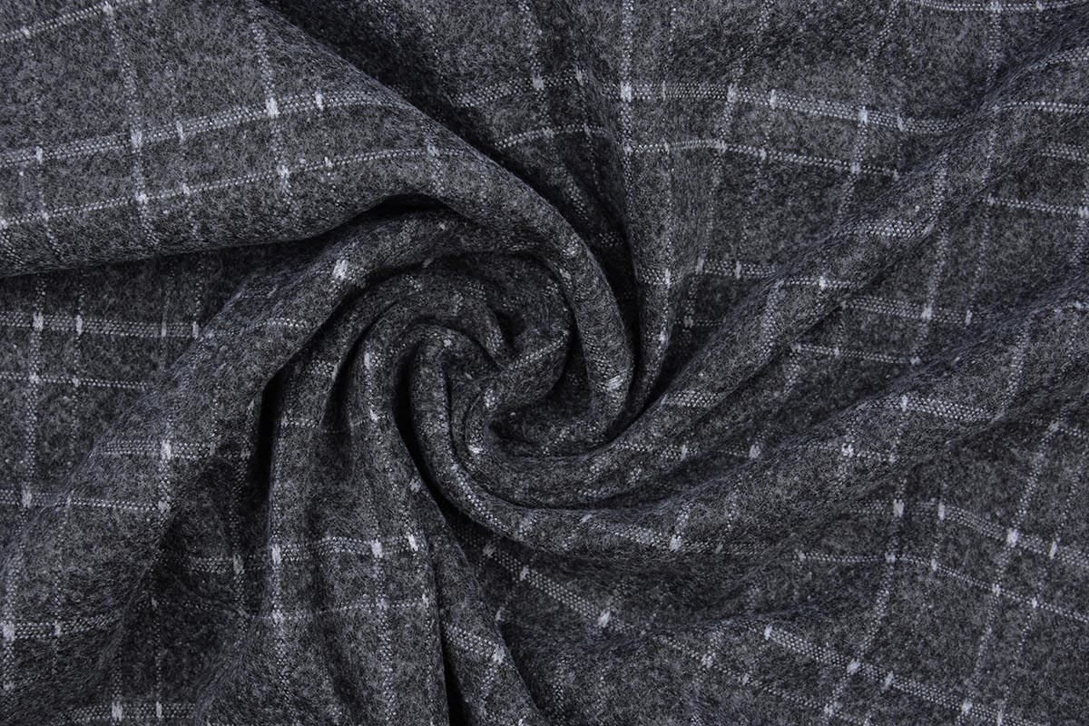 Knitted Checkered Berlia Dark Gray