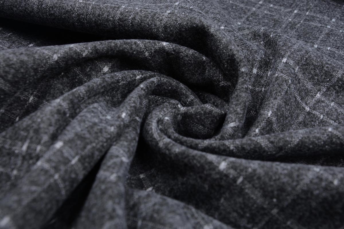 Knitted Checkered Berlia Dark Gray