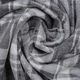 Knitted Checkered Large Berlia Gray White