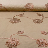 Katoen Corduroy Rib Lint Bloem Licht Zand